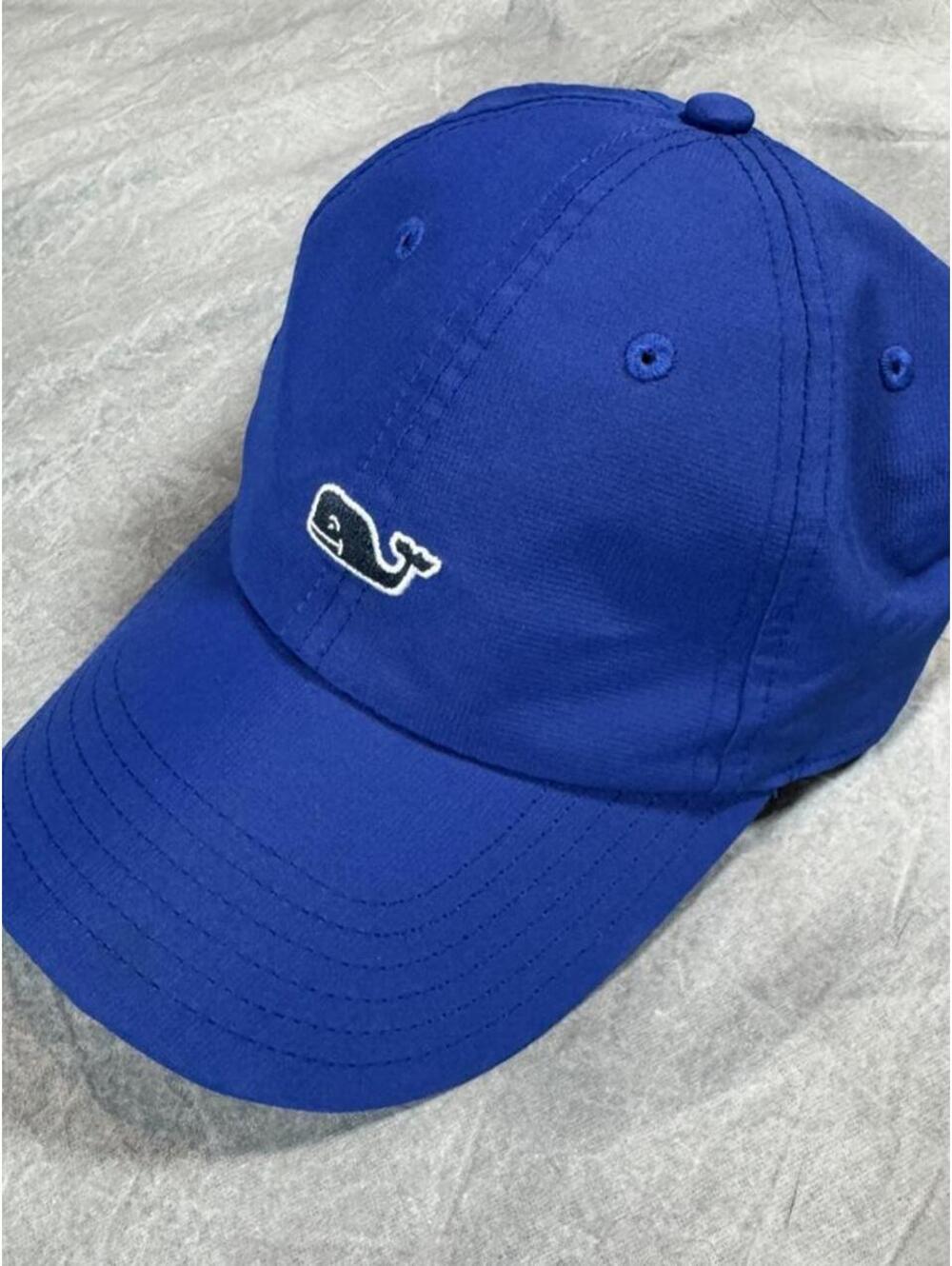 Vineyard Vines Royal Blue Performance Hat Whale Logo Adjustable Preppy Golf Cap